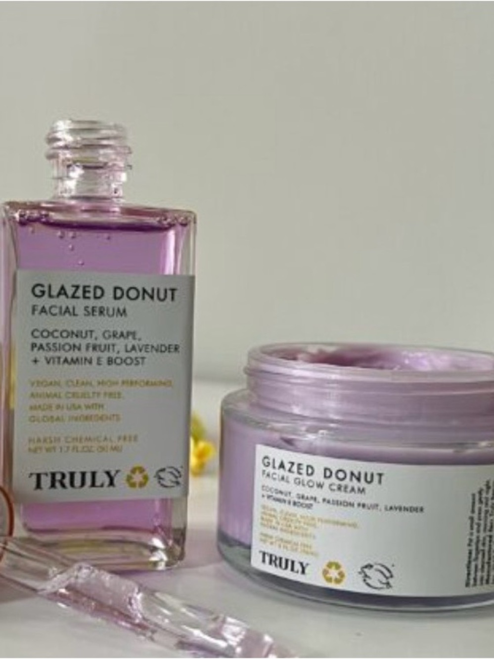 TRULY Glazed Donut Facial Serum & Glow Cream